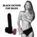 Vibrating Suction Cup Base Black Dildo | Alat Mainan Seks